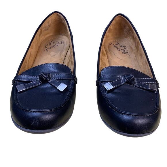 Naturalizer Natural Soul Gacee Black Leather Loafers Size 9W - Picture 3 of 9